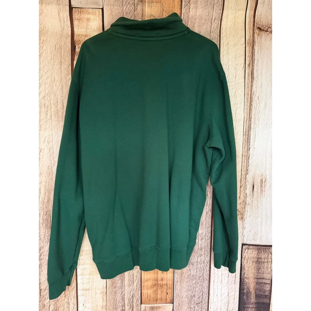 Polo Ralph Lauren Quarter Zip Sweatshirt‎ Green Preppy Classic Heritage Size XXL